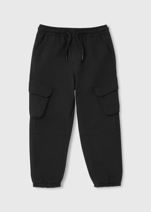 Boys Black Ripstop Cargo Pants (1-7yrs) - 1 half year to 2 Image 1