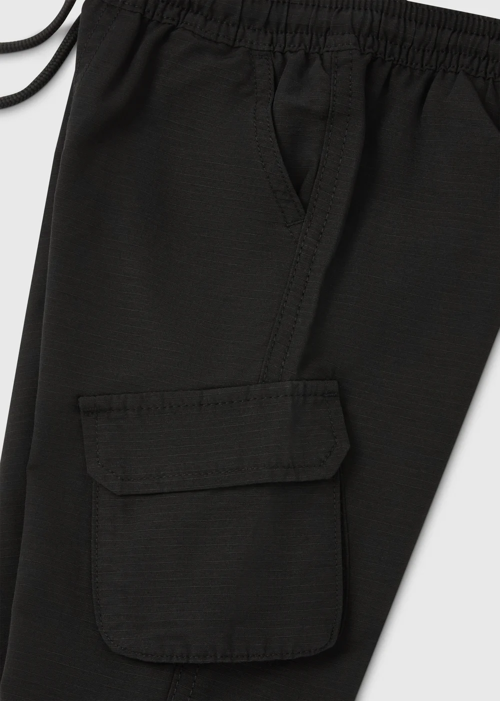 Boys Black Ripstop Cargo Pants (1-7yrs) - 1 half year to 2 Image 2