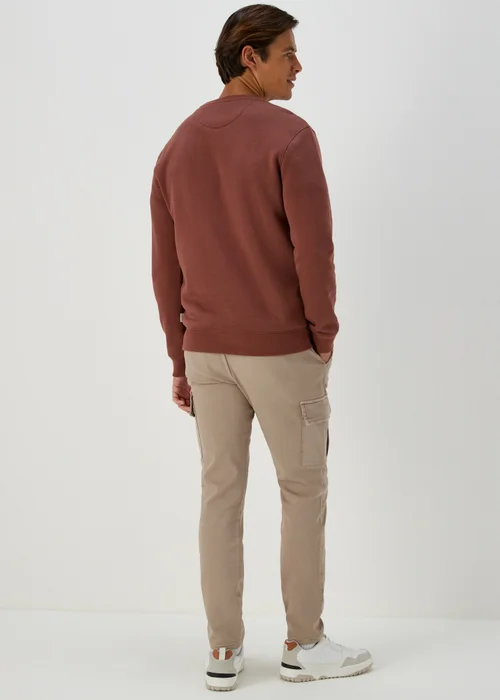 Stone Knitted Cargo Joggers - 30 Waist Regular Image 2