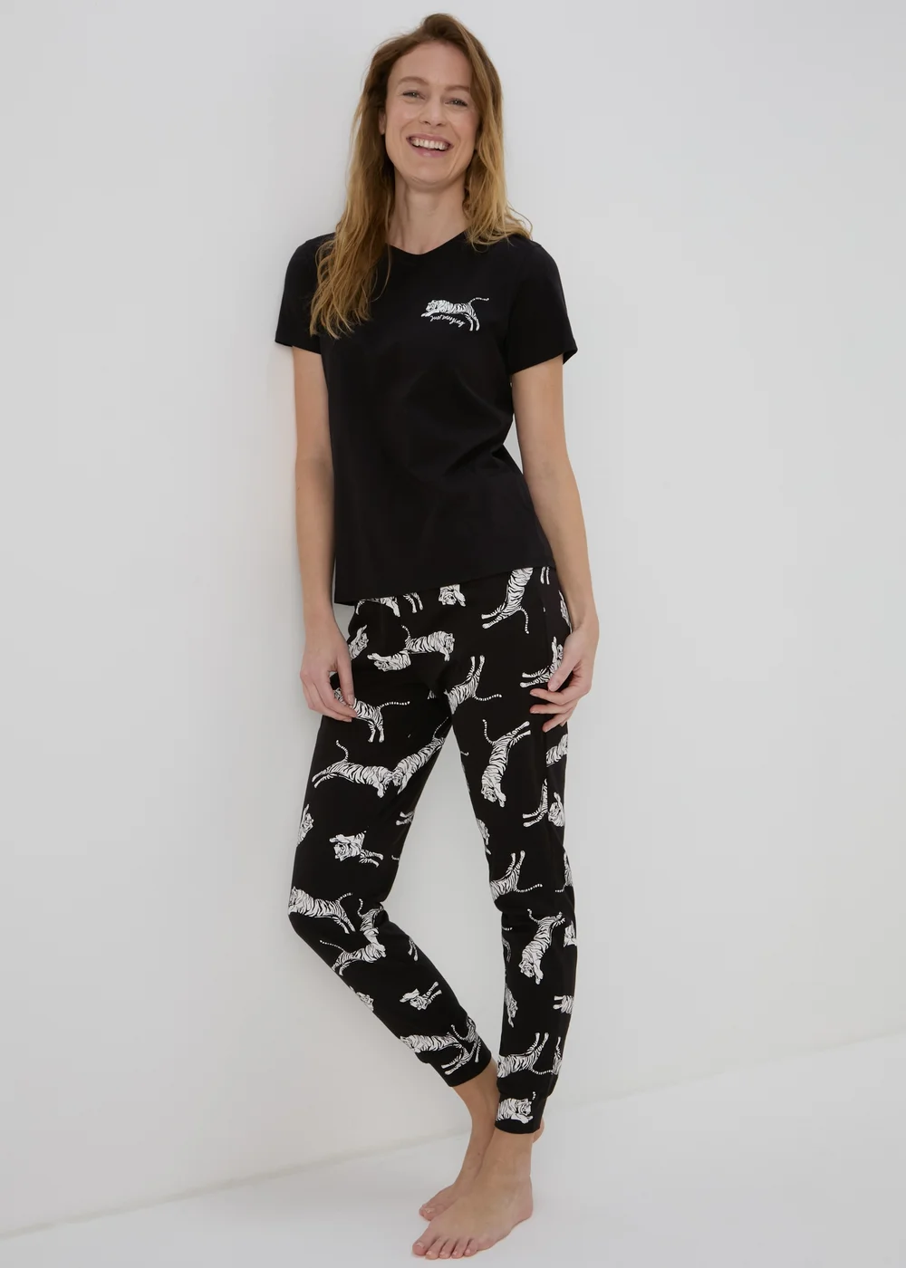 Black Tiger Pyjama Set - Extra small Image 3