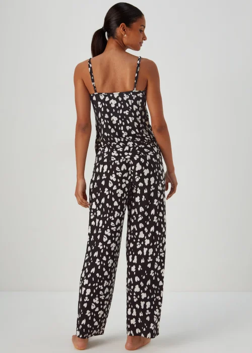 Black Print Cami Pyjama Set - Extra small Image 2