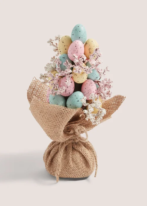 Multicoloured Easter Egg Topiary (10x10x20CM) Image 1