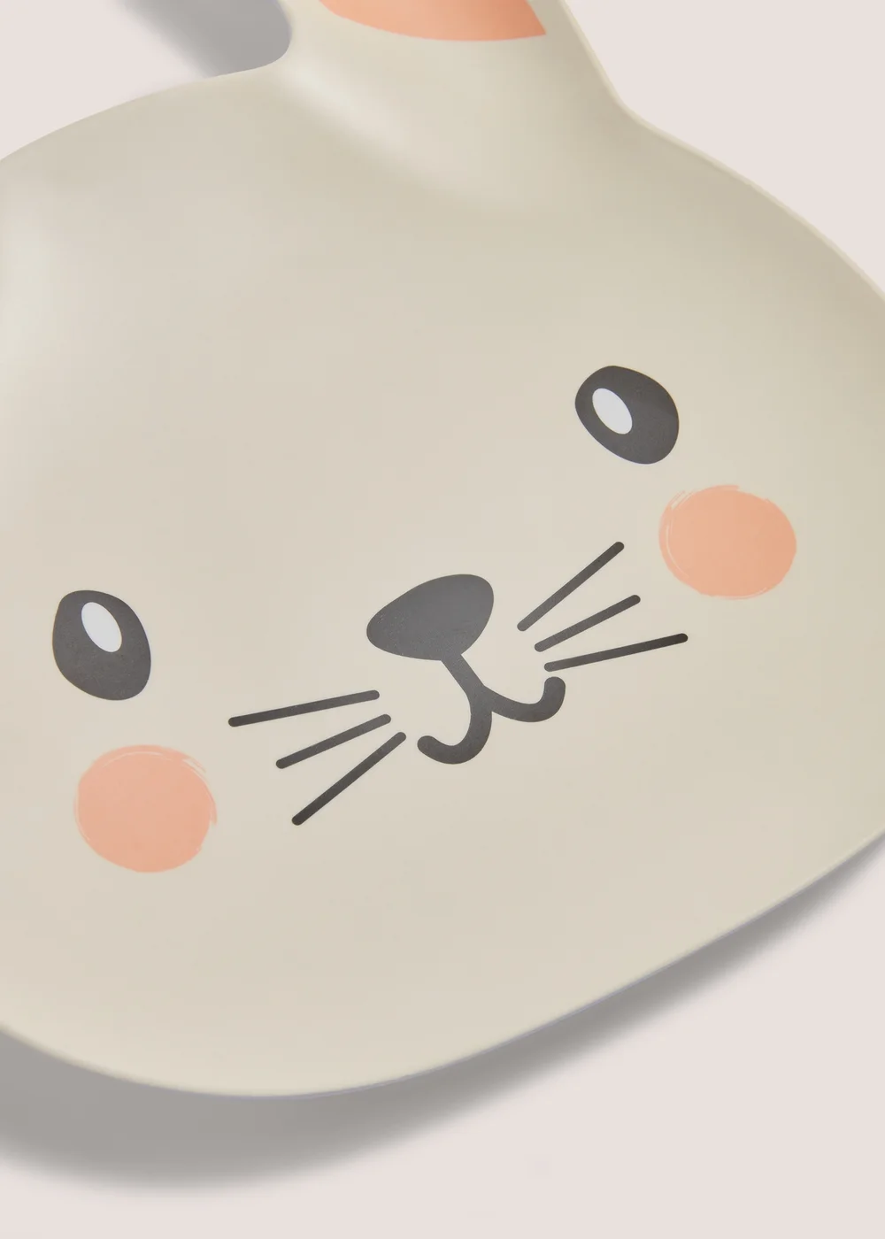 White Bunny Melamine Plate Image 2