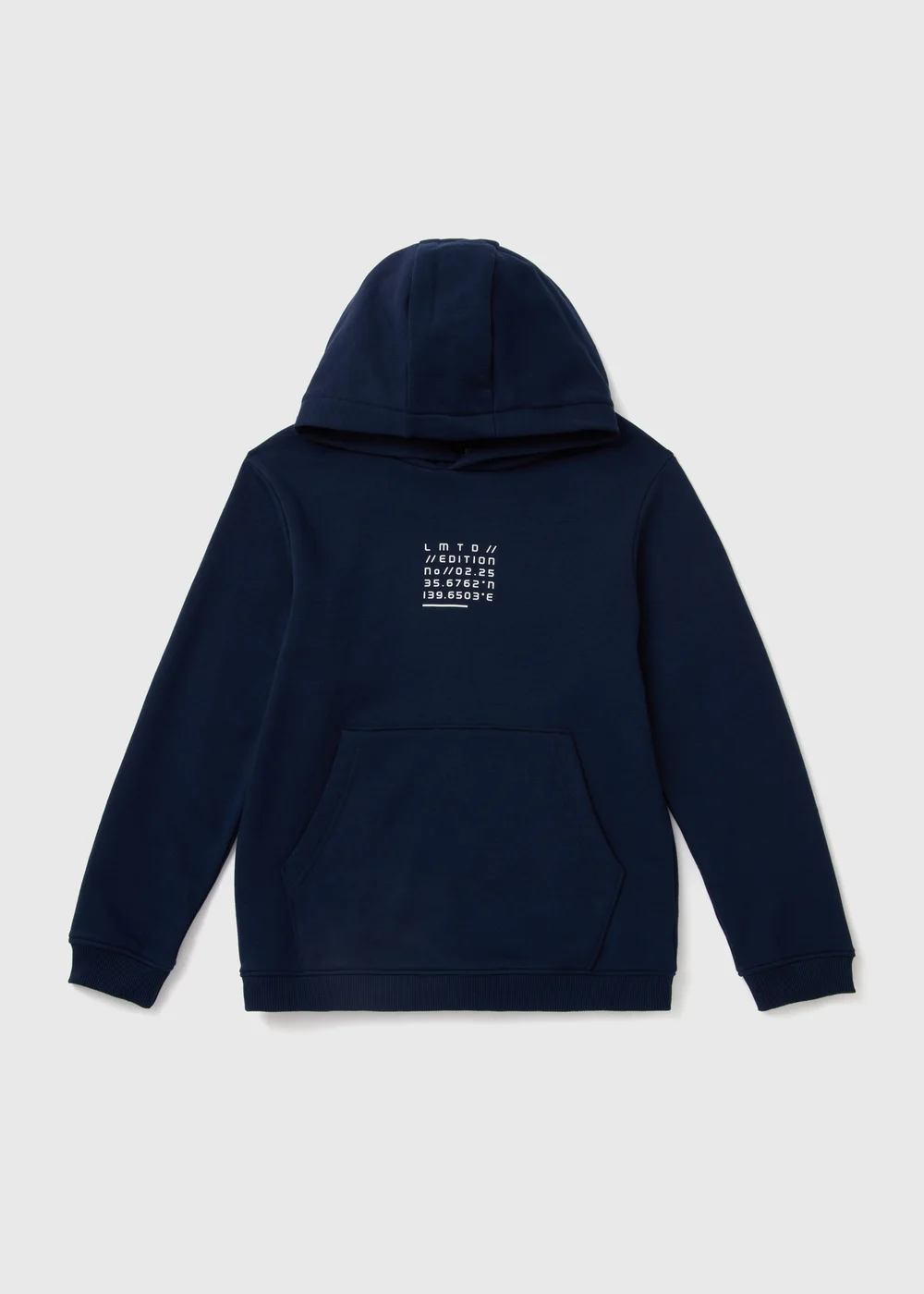 Boys Navy Limited Edition Printed Hoodie (7-13yrs) - 7 Yrs Image 1