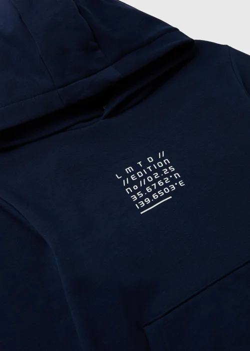 Boys Navy Limited Edition Printed Hoodie (7-13yrs) - 7 Yrs Image 2