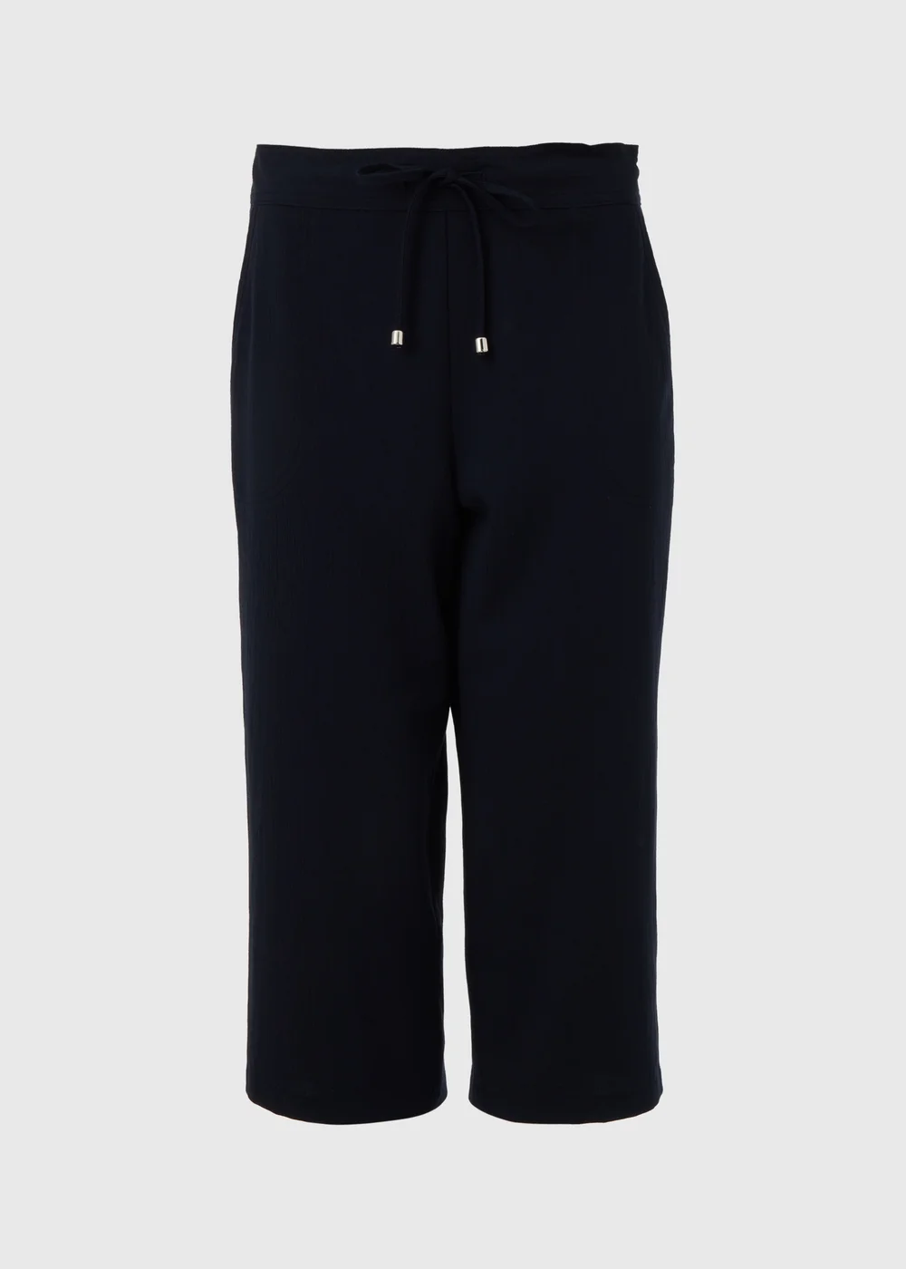 Navy Cropped Trousers - 10 Image 5