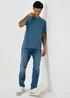 Blue Essential V-Neck T-Shirt - Small Image 4