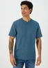 Blue Essential V-Neck T-Shirt - Small Image 1