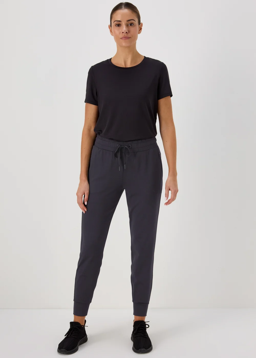 Souluxe Black Active Sports Jogging Bottoms - S Image 1