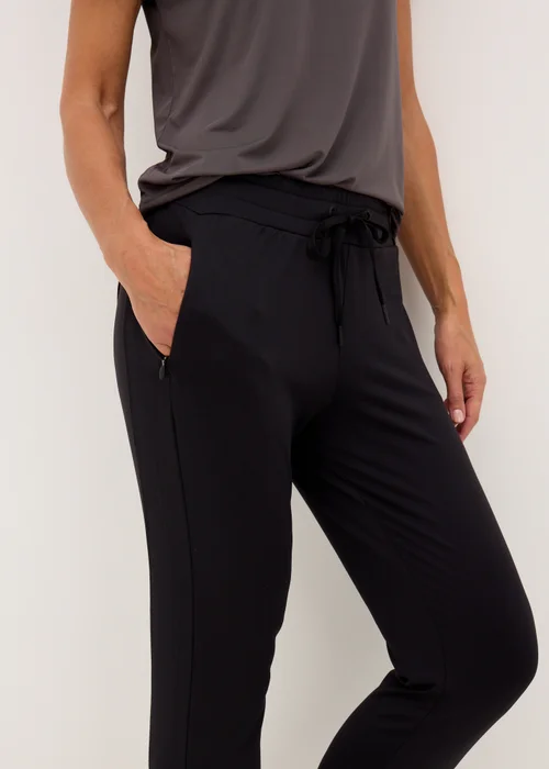 Souluxe Black Active Sports Jogging Bottoms - S Image 2