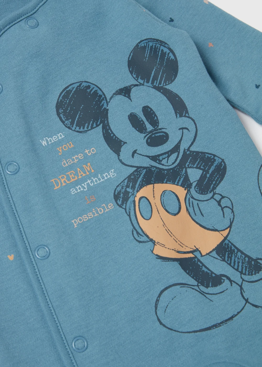 Baby Mickey Blue Sleepsuit (Newborn-12mths) - Newborn Image 2