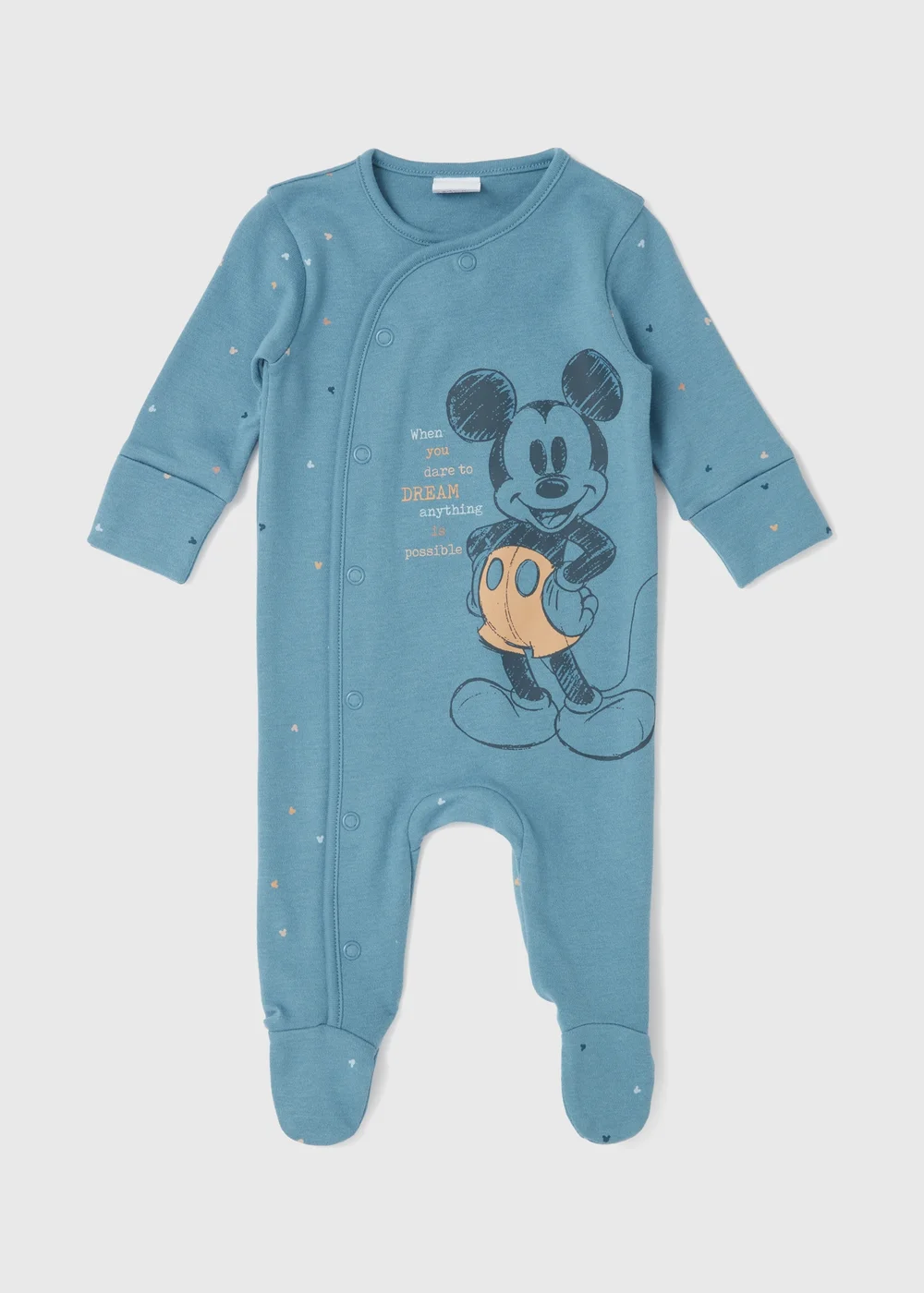 Baby Mickey Blue Sleepsuit (Newborn-12mths) - Newborn Image 1