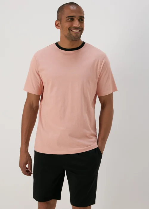 Pink Basic T-Shirt & Shorts Set - Extra small Image 1