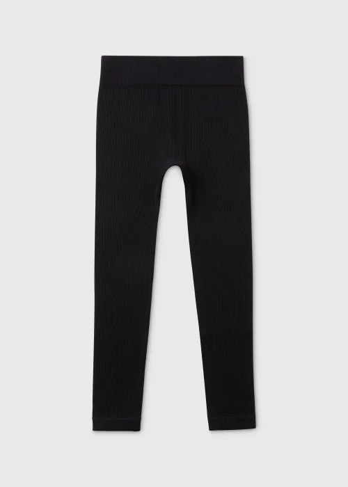 Girls Black Seamless Leggings (7-15yrs) - S Image 1