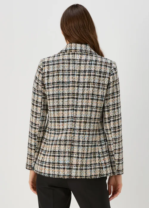 Et Vous Cream Check Boucle Blazer - 8 Image 2
