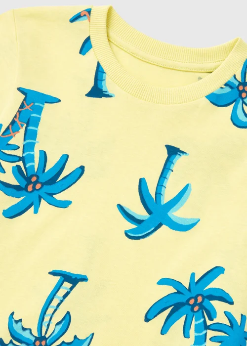 Boys Lemon Palm Print T-Shirt (1-7yrs) - 1-1.5 Yrs Image 2