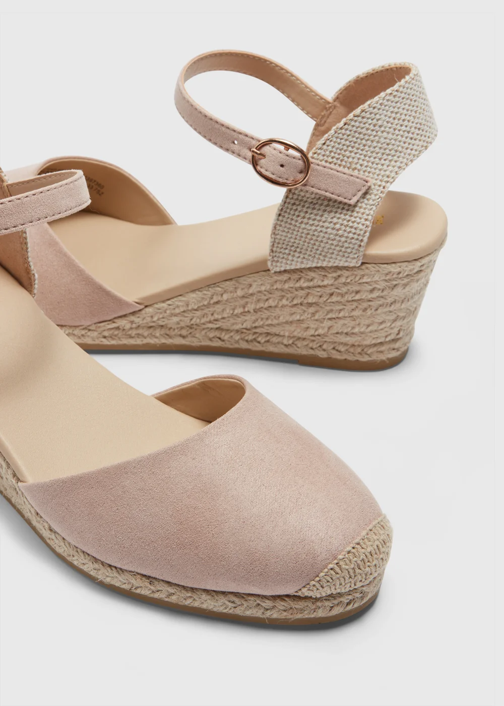 Nude Closed Toe Espadrilles - Size 3 Image 2