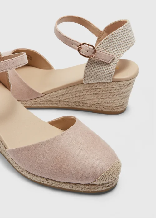 Nude Closed Toe Espadrilles - Size 3 Image 2