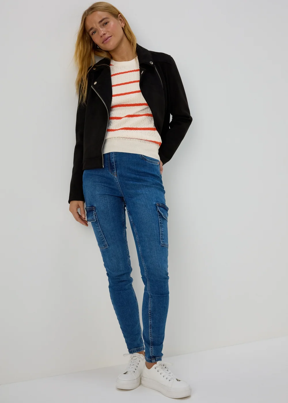 Red Baby Cable Stripe Jumper - 8 Image 4