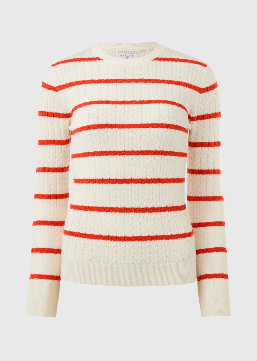 Red Baby Cable Stripe Jumper - 8 Image 6