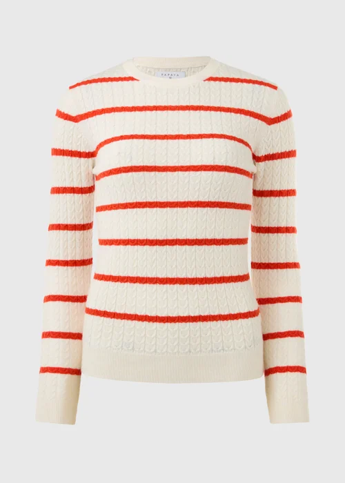 Red Baby Cable Stripe Jumper - 8 Image 6