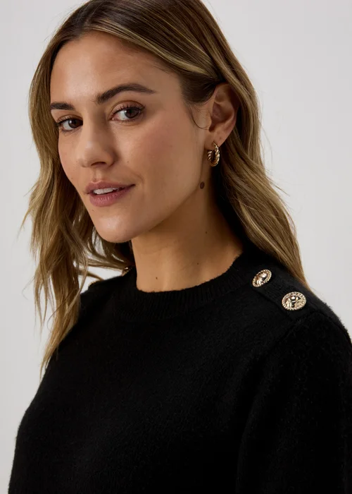 Black Military 2 in 1 Jumper - 8 Image 3