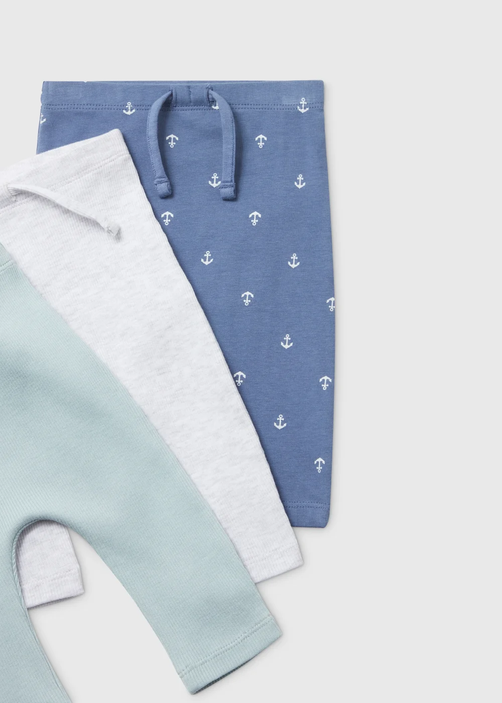 Baby 3 Pack Multicoloured Nautical Leggings (Newborn-23mths) - Newborn Image 2