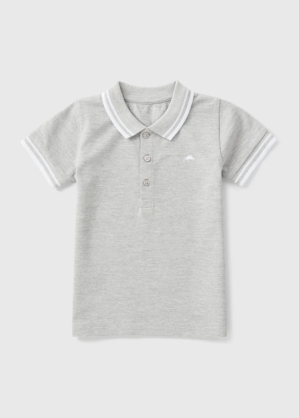 Boys Grey Marl Polo Shirt (1-7yrs) - 1-1.5 Yrs Image 1