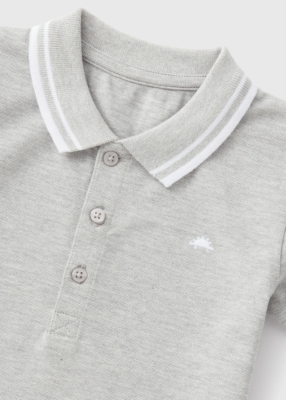 Boys Grey Marl Polo Shirt (1-7yrs) - 1-1.5 Yrs Image 2