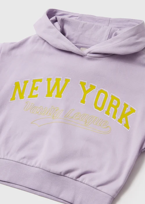 Girls Lilac New York Hoodie (7-15yrs) - 7 Yrs Image 2