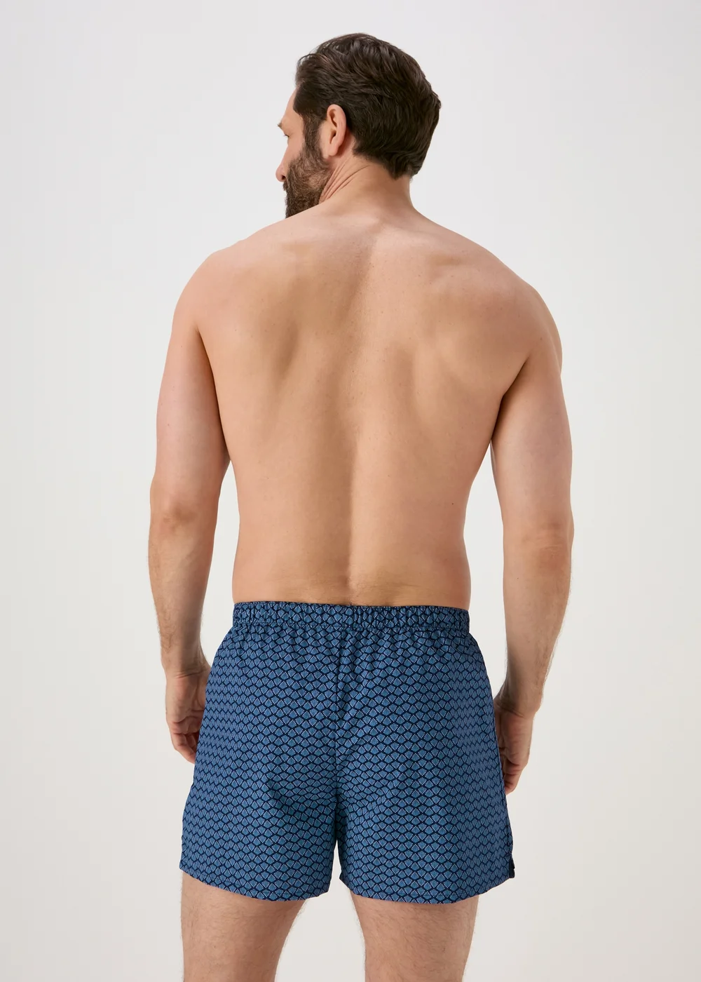 3 Pack Blue Shell Print Woven Shorts - Small Image 3