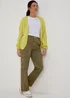 Khaki Cargo Trousers - Size 8 Image 1