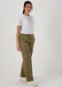 Khaki Cargo Trousers - Size 8 Image 4