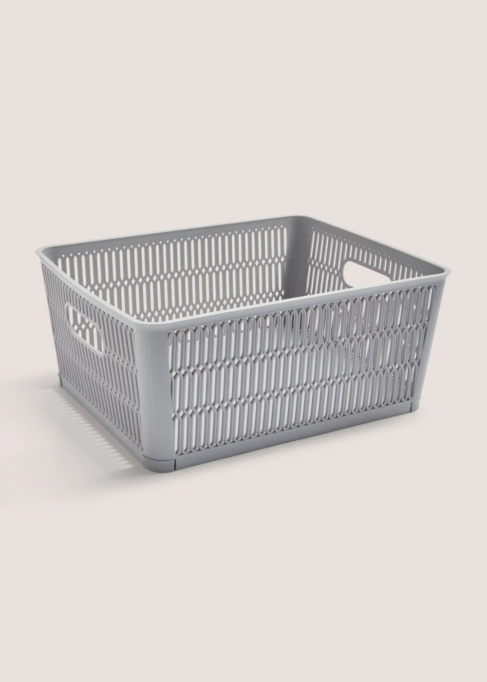 Large Plastic Storage Basket (38.1cm x 33cm x 12.7cm) Image 1