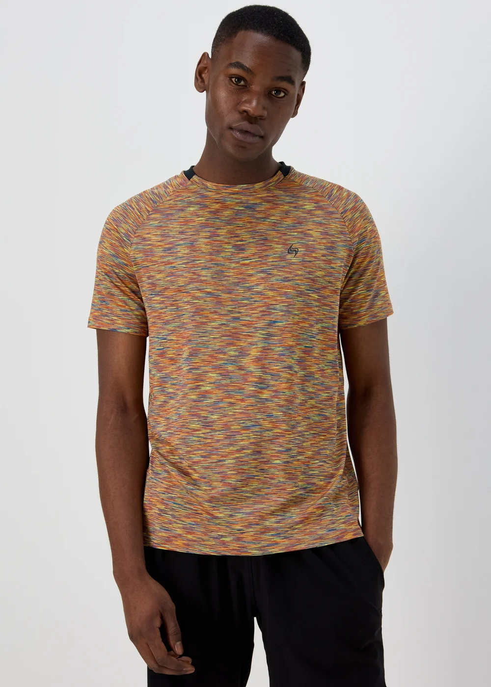 Souluxe Orange Space Dye T-Shirt - XS Image 1
