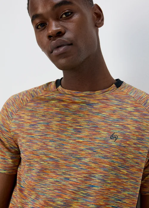 Souluxe Orange Space Dye T-Shirt - XS Image 3