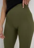 Khaki Seamless Leggings - S Image 3