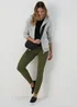 Khaki Seamless Leggings - S Image 4