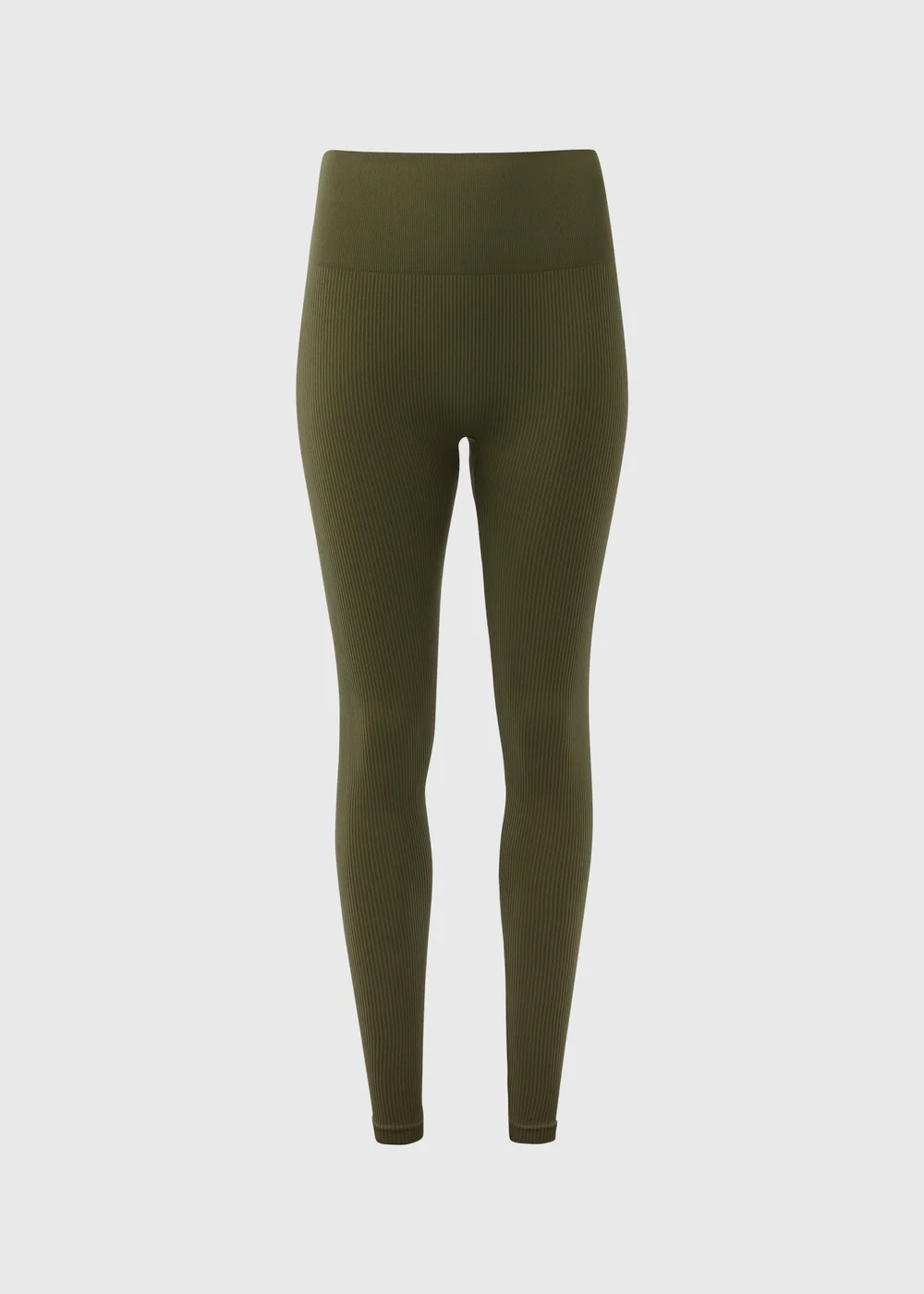 Khaki Seamless Leggings - S Image 5