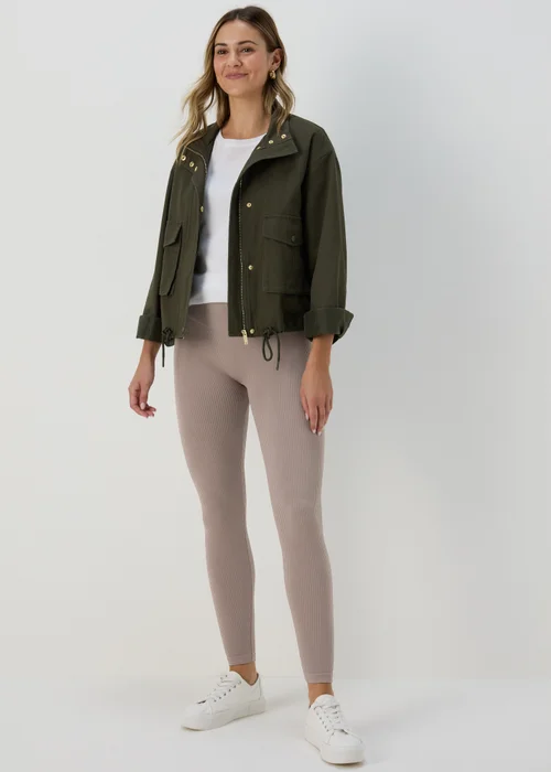 Beige Seamless Leggings - S Image 4