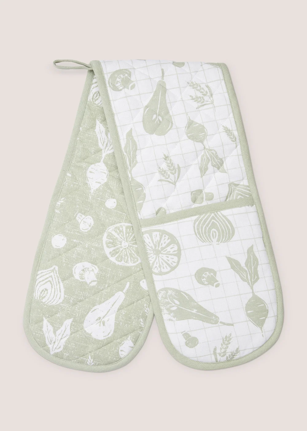 Green Spring Harvest Oven Gloves Image 1