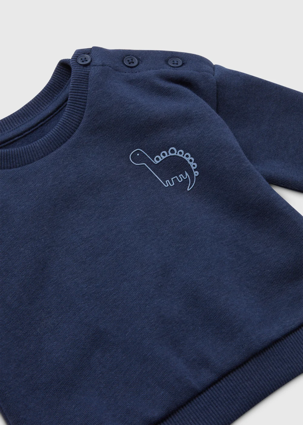 Baby Blue Dinosaur Print Sweatshirt (Newborn-23mths) - 0-3 months Image 2
