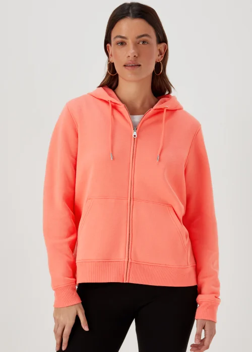 Coral Zip Up Hoodie - S Image 1