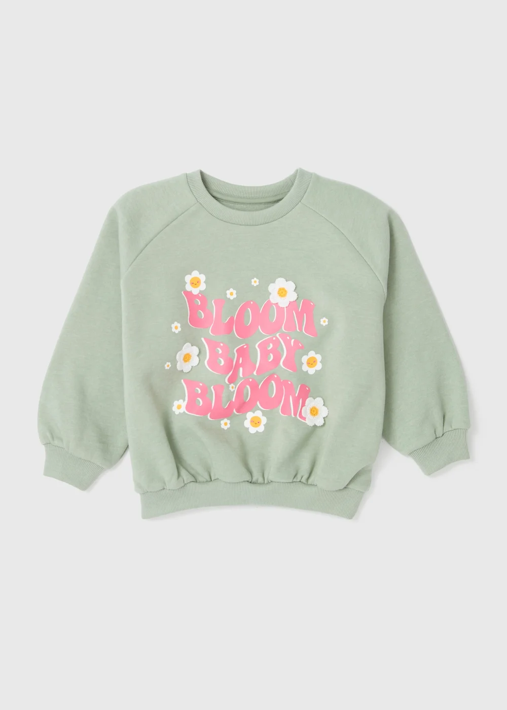 Girls Sage Bloom Baby Sweatshirt (1-7yrs) - 2-3 Yrs Image 1