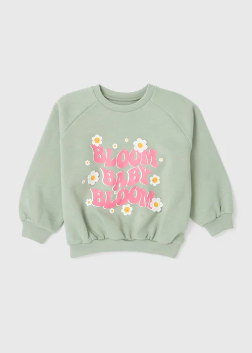 Girls Sage Bloom Baby Sweatshirt (1-7yrs) - 2-3 Yrs Image 1