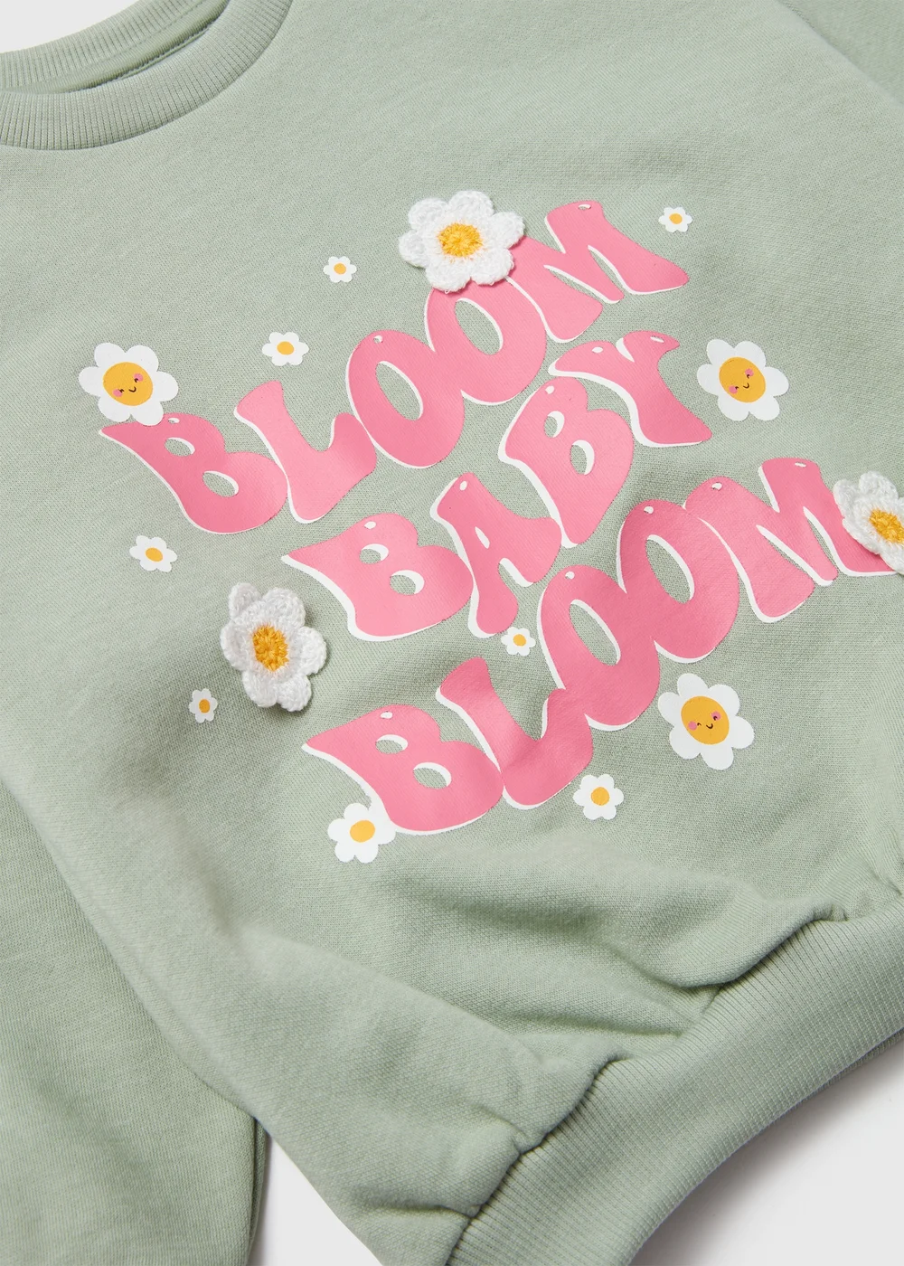 Girls Sage Bloom Baby Sweatshirt (1-7yrs) - 2-3 Yrs Image 2
