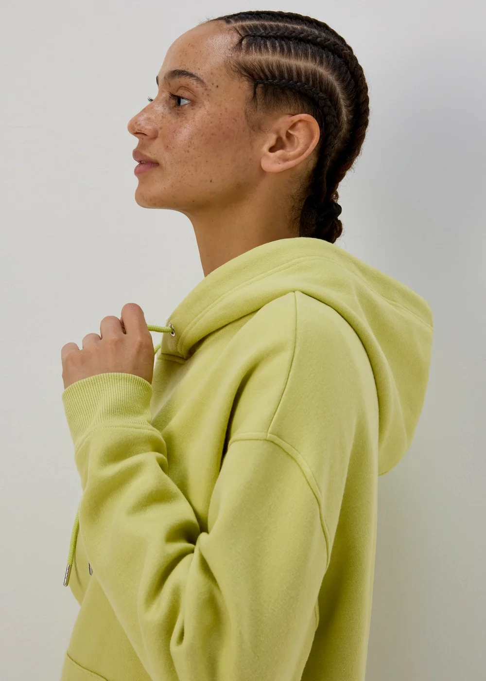 Lime Basic Hoodie - Small Image 3