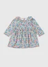 Baby Multicoloured Floral Print Long Sleeve Dress (Newborn-23mths) - Newborn Image 1