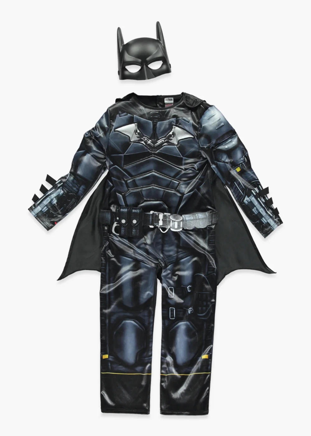 Kids Black DC Batman Fancy Dress Costume (3-9yrs) - Age 3 Years Image 1