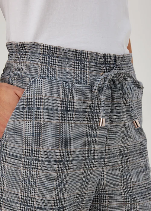 Et Vous Grey Check Tapered Joggers - 8 Image 6